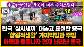 中 “한국인들 반응에 너무 수치스럽다” 한국 ‘삼시세끼’ 대놓고 표절한 중국‘ 향왕적생활’ 가짜먹방과 주방아줌마 들통나자 현재 난리난 중국 [upl. by Bonns814]