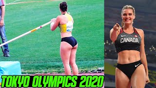 TOP 10 HOTTEST FEMALE POLE VAULTERS AT TOKYO OLYMPICS 2020  MOST BEAUTIFUL WOMEN AT TOKYO OLYMPICS [upl. by Redienhcs]