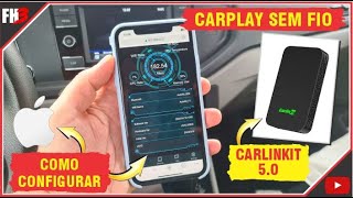 CARPLAY SEM FIO COMO CONFIGURAR CARLINKIT 50 2AIR [upl. by Dugaid65]