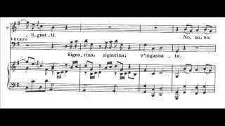 Pergolesi  Serva padrona  Duetto quotLo conoscoquot score [upl. by Virgilia]