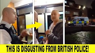 DISGUSTING As Footage Shows UK Police Arresting Man For Saying ‘I Don’t Want Palestine Flags In UK’ [upl. by Atiuqrehs438]