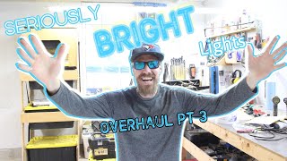 Super Bright LED Shop lights and new Workbench Casters  Workshop Overhaul PT 3 [upl. by Pepe230]