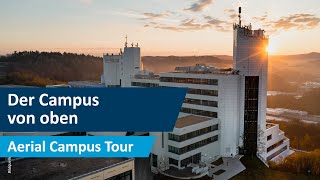 Campus der Uni Siegen von oben  Aerial Campus Tour [upl. by Ecirpac]