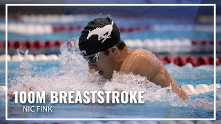 Nic Fink Battles For Gold in Mens 100M Breaststroke  TYR Pro Swim Series Knoxville [upl. by Aubigny]