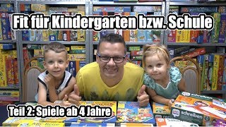 Fit für Kindergarten amp Schule Teil 2  Top Lernspiele ab 4 Jahre  Hinweis zum Alter [upl. by Etnomal]