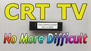 CRT TV remote not work  No problem  TDA11105 series FIXED [upl. by Kaehpos]