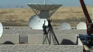 56 Meter Satellite Dish Install [upl. by Russ]