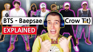 Comedian Reacts to BTS  Silver Spoon Baepsae Explained by a Korean [upl. by Sucramd]