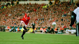 Eric Cantona  Winning goal vs Liverpool FA CUP 1996  A Superb Volley [upl. by Ehtyaf106]