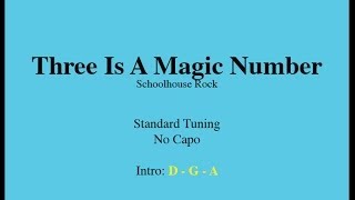 Three Is A Magic Number  Easy Guitar Chords and Lyrics [upl. by Henni]