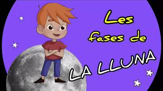 LES FASES DE LA LLUNA Vídeos educatius [upl. by Anialad435]