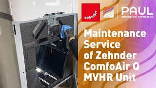 Maintenance of Zehnder ComfoAir Q MVHR [upl. by Miguelita]