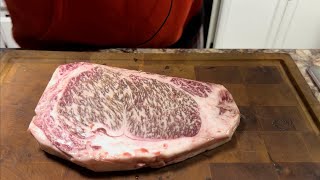 Cooking the most expensive steak Japanese A5 Wagyu [upl. by Marrin]