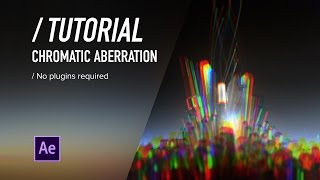 AE TUTORIAL  Chromatic Aberration No Plugins After Effects [upl. by Sekoorb78]