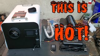 New and Improved VEVOR Diesel Air Heater 12V24V 8KW Bluetooth Startup and fuel economy test [upl. by Adihsar]