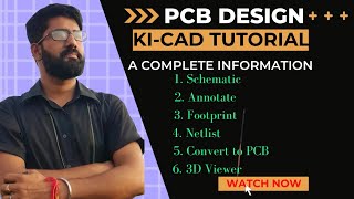 KiCad 604 Tutorial 2022  Learn KiCAD only in 45 Minutes  PCB Design for Beginners [upl. by Monteria337]