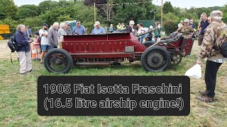 1905 Fiat Isotta Fraschini Startup and a few laps Heddington steam rally 2023 [upl. by Schwejda]