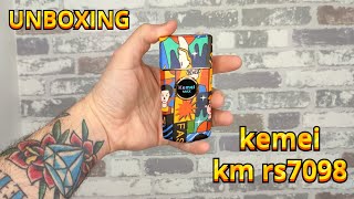 UNBOXING shaver KEMEI km rs7098 [upl. by Leuqar182]