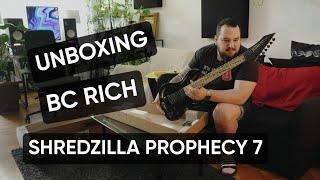 Bc Rich Shredzilla 7 Prophecy with EverTune UNBOXING [upl. by Hteboj]