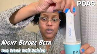 Pregnancy Test Line Progression  Night Before Beta  Simply Tanika [upl. by Celinda602]