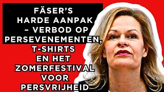 🔴Fäser’s harde aanpak – Verbod op persevenementen Tshirts en het Zomerfestival voor persvrijheid [upl. by Bonn328]