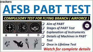 AFCAT PABT TEST I AFSB PREPARATION I AFSB STRATEGY I AFSB 20202021 I FLYING BRANCH PABT TEST [upl. by Efar621]