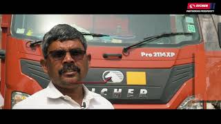 Hear our Success story from Mr Pappu Prasad about Eicher BSVI Pro 2114XP CNG VoiceOfBadshah [upl. by Anelrats]