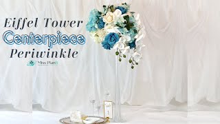 DIY Periwinkle Tall Eiffel Tower Wedding Centerpiece  Weddings on a Budget  DIY Tutorial [upl. by Ardnad]