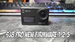 A quick test of the new firmware 125 for the SJ8 Pro [upl. by Aicirtal]