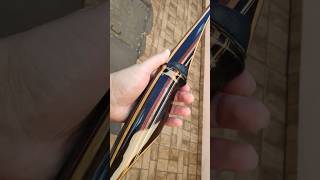 Traditional Laminated Bow Whip archery bowandarrow woodworking arcoeflecha wood wood diycraft [upl. by Mehala]