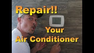 How to Fix an Air Conditioner  Runs Continuously [upl. by Fennell]