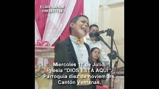 Elías Nahúm estará en la Iglesia “DIOS ESTÁ AQUÍ” del Cantón Ventanas  Ecuador Spot publicitario [upl. by Heer158]