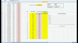 Simulation of Stock Prices in Excel 24 Bootstrap Sampling  Random Walk [upl. by Anaoj]