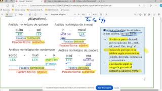 Repaso y ejercicios de análisis de palabras Lengua II ESO Adultos 2024 [upl. by Trilbee]