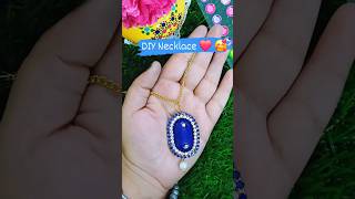 DIY Necklace❤️🥰diy diynecklacediyjewellery diyjewelryjewellerydiy viral ytshortsvideoshorts [upl. by Erasmus474]