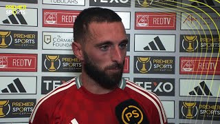 Aberdeen captain and goalscorer Graeme Shinnie reacts after 21 win against Airdrieonians [upl. by Ecnaralc]