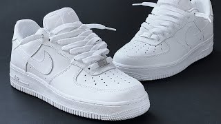 HOW TO LACE AIR FORCE 1 LOW LOOSELY BEST WAY [upl. by Aiuhsoj]