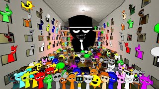 BIG INCREDIBOX SPRUNKI FAMILY FROM FULL HOTEL OF ANGRY MUNCI AND MORE NEXTBOTS OBUNGA in Gmod Pr3 [upl. by Mehs]