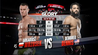 GLORY 71 Arkadiusz Wrzosek v Demoreo Dennis [upl. by Jonme]