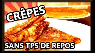 Pâte à crêpes facile sans temps de repos sans grumeaux [upl. by Oek]