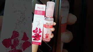 Meril rosewater glycerin for soft glowing skin skincare viralshorts shorts [upl. by Atekin]