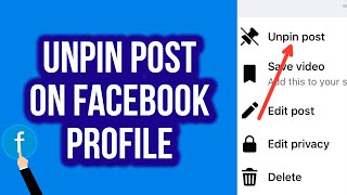 How to Unpin Post on Facebook Profile [upl. by Duong]