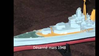 Maquette du croiseur lourd HMS Suffolk et du croiseur léger HMS Ajax échelle 1600 [upl. by Nohshan]