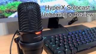 HyperX Solocast USB Microphone Unboxing  Review [upl. by Malanie]