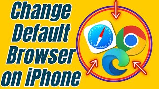 How to Change Default Browser on any iPhone 16 iOS 18 [upl. by Wilhelmine]