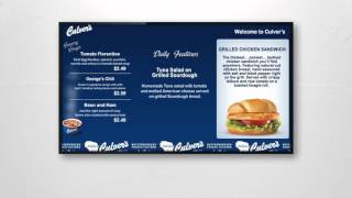 Culvers Menu Board [upl. by Peyter248]