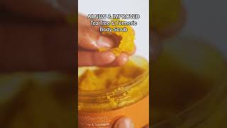 Newly formulated Tea Tree amp Turmeric Body Scrub  herbneden bodyscrub naturalskincare turmeric [upl. by Enaira]