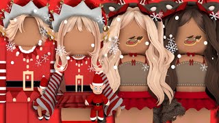 10 CHRISTMAS roblox outfits w CODES amp LINKS  coziivibes ♡ [upl. by Nawk]