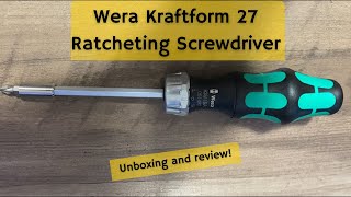 Wera Kraftform Kompakt 27 Ratcheting Screwdriver  Unboxing and review [upl. by Marmawke]