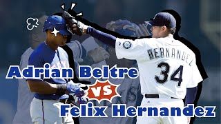 VS 兩個人的牛肉，究竟是友情、怨情、還是愛情？！  Adrian Beltre VS Felix Hernandez [upl. by Yelsehc]